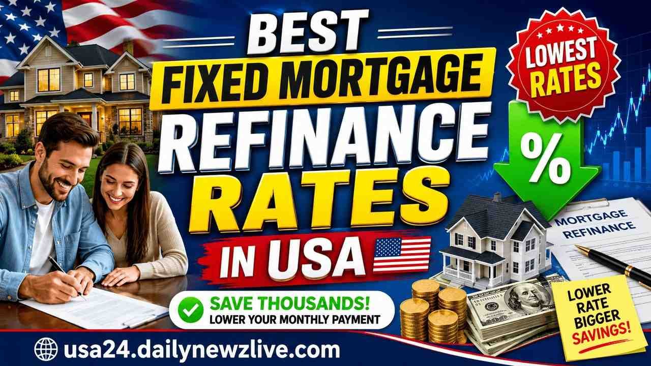 Best Fixed Mortgage Refinance Rates in USA - usa24.dailynewzlive.com